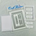wykrojniki Craft Passion - ATC ramka ażurowa i napisy [CP-144]