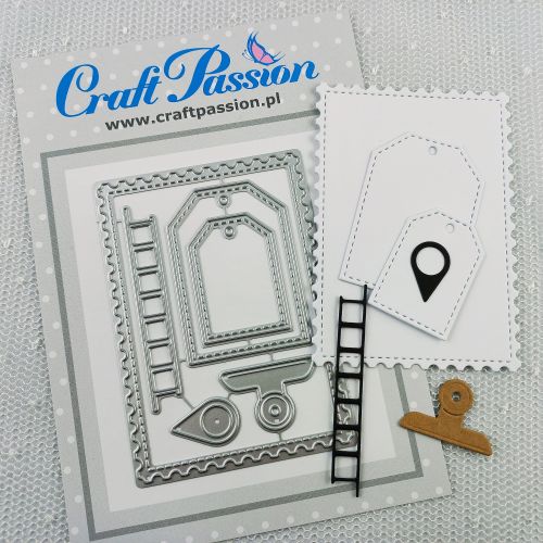 wykrojniki Craft Passion - ATC ramka znaczek pocztowy z dodatkami [CP-145]