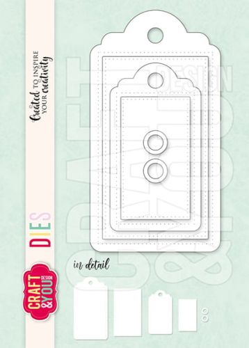 wykrojnik Craft&amp;You - zestaw tagów (tag set) [CW269]