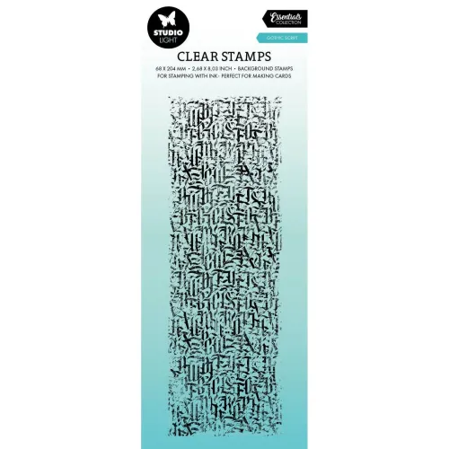 stempel silikonowy Studio Light - gothic script background