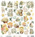 papier scrapbook Mintay Papers - spring is here - arkusz z elementami