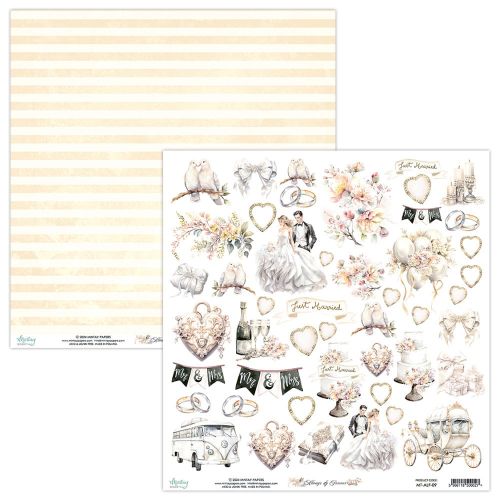 papier scrapbook Mintay Papers - always &amp; forever - arkusz z elementami