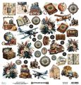 papier scrapbook Mintay Papers - traveller - arkusz z elementami