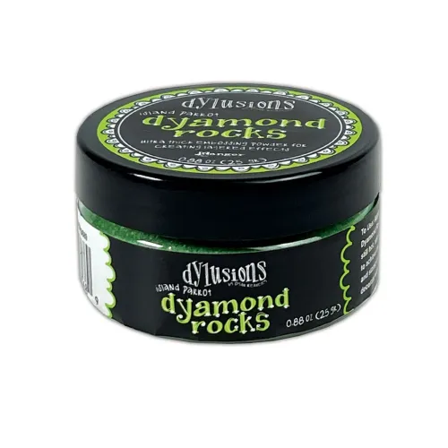 puder do embossingu Dylusions Dyamond Rocks - island parrot (zielony)