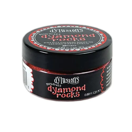 puder do embossingu Dylusions Dyamond Rocks - postbox red (czerwony)