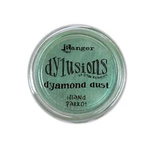 pigment w proszku Ranger - Dylusions Dyamond Dust - parrot island (zielony)