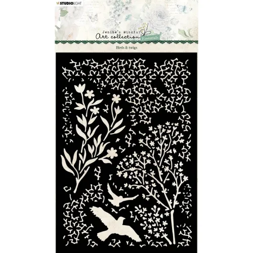 szablon Studio Light - birds &amp; twigs nr. 102