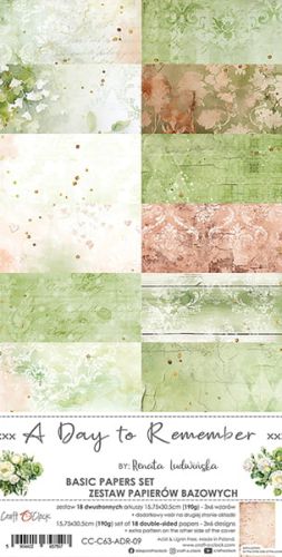 zestaw dodatków - day to remember - zestaw bazowy 15x30 cm