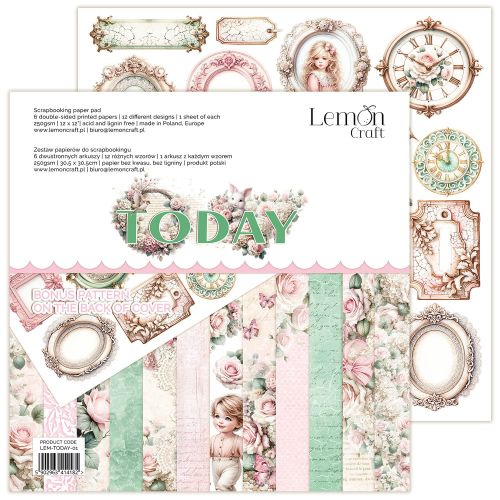papier scrapbook LemonCraft - today [bloczek/pad] 30,5 x 30,5 cm