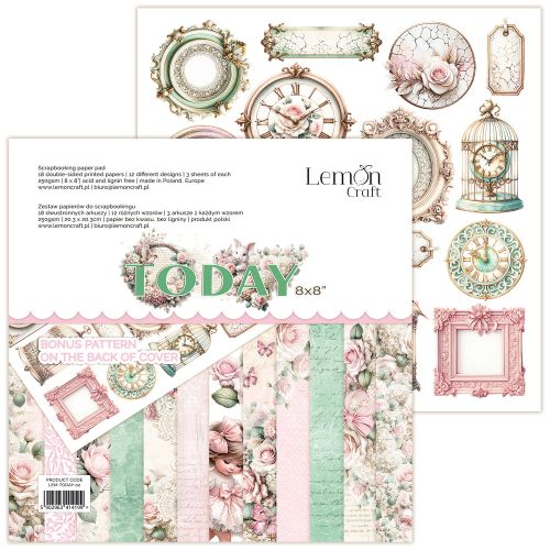 papier scrapbook LemonCraft - today [bloczek/pad] 20 x 20 cm