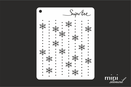 szablon Snip Art mini - śnieżynki bordery [28499]