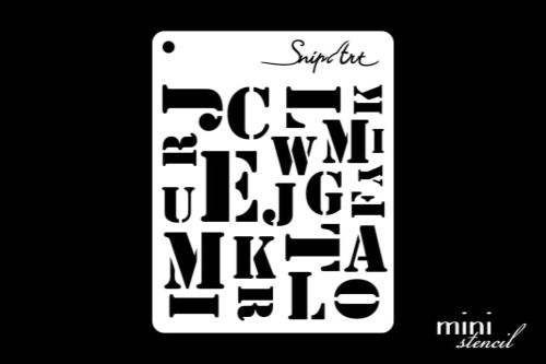 szablon Snip Art mini - litery [28445]