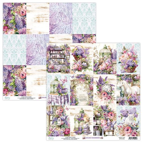papier scrapbook Mintay Papers - lilac garden 06