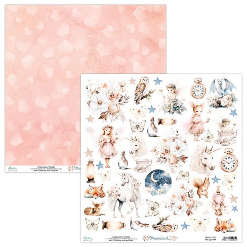 papier scrapbook Mintay Papers - dreamland - arkusz z elementami