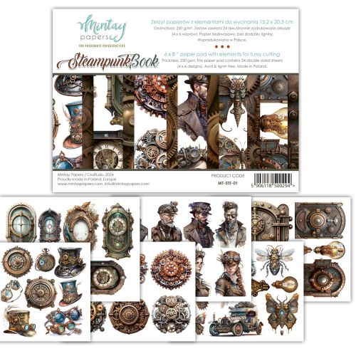 papier scrapbook Mintay Papers - steampunk (elementy do wycinania) [bloczek/pad]