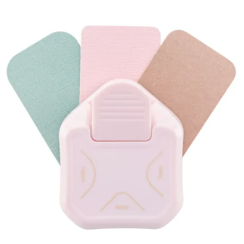 dziurkacz narożny  Vaessen Creative - 3w1 zaokrąglacz różowy (4-7-10mm) [2137-003]