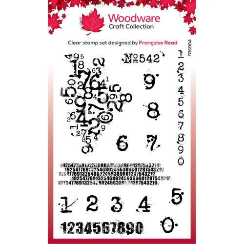 stempel polimerowy Woodware -  singles inky numbers