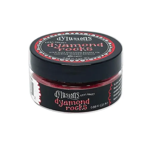 puder do embossingu Dylusions Dyamond Rocks - fiery sunset (czerwony)