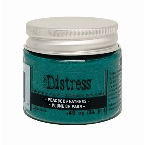 Puder do embossingu Distress Embossing Glaze - peacock feathers (morski)