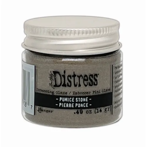 Puder do embossingu Distress Embossing Glaze - pumice stone (szary)