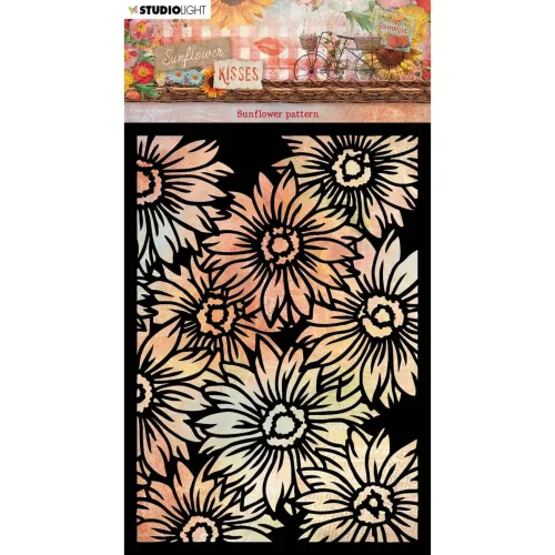 szablon / maska Studio Light - sunflower kisses - sunflower pattern - [mask199]