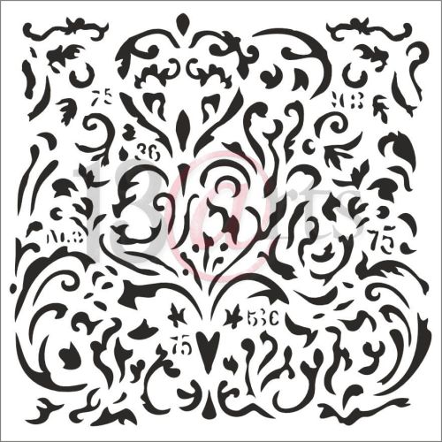 szablon 13Arts - vintage swirls