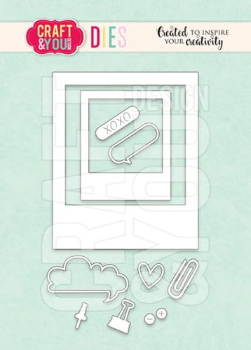 wykrojnik Craft&amp;You - polaroid frame set /  ramki  polaroid [CW291]