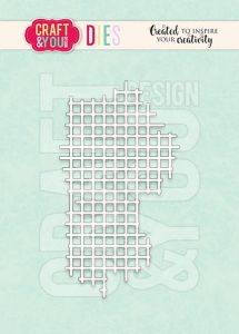 wykrojnik Craft&You - checkered background / tło w kratkę [CW289]