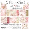 papier scrapbook Craft o'clock - girl &amp; curl [zestaw 8" x 8"]