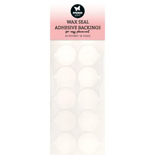 dwustronnie klejące naklejki do pieczęci woskowych Studio Light  wax stickers 42szt