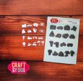 wykrojnik Craft&amp;You - piktogramy podróżnicze (travel pictograms) [CW299]
