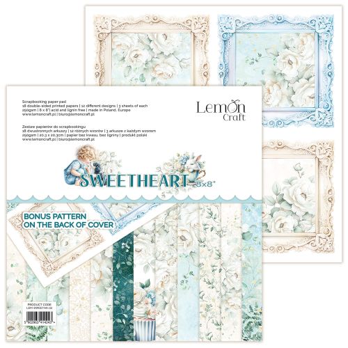 papier scrapbook LemonCraft - sweetheart [bloczek/pad] 20 x 20 cm