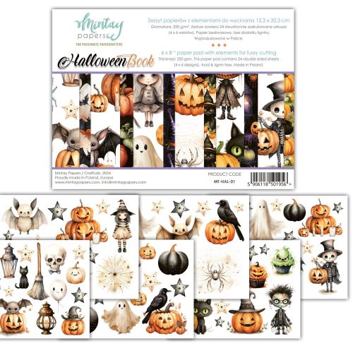 papier scrapbook Mintay Papers - halloween (elementy do wycinania) [bloczek/pad]