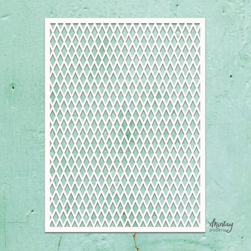 szablon / maska Mintay - diamond pattern [MTK-STEN-36]