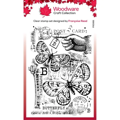 stempel polimerowy Woodware -  clear stamp singles b si for butterfly