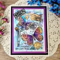 stempel polimerowy Woodware -  clear stamp singles b si for butterfly