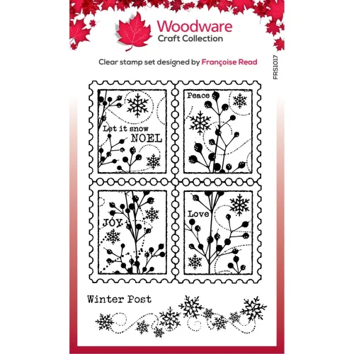 stempel polimerowy Woodware - clear singles stamps winter postage