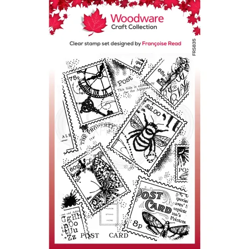 stempel polimerowy Woodware - clear singles  postage stamp background