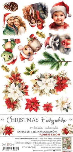zestaw dodatków - christmas everywhere - flowers