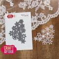 wykrojnik Craft&amp;You - snowflakes background / śnieżynkowe tło [CW321]