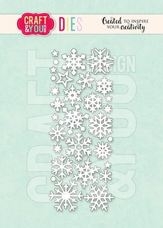 wykrojnik Craft&amp;You - small snowflakes / małe śnieżynki [CW322]
