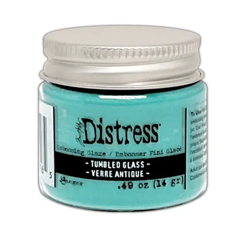 Puder do embossingu Distress Embossing Glaze - tumbled glass (niebieski)