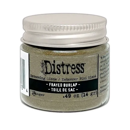 Puder do embossingu Distress Embossing Glaze - frayed burlap (brązowy)