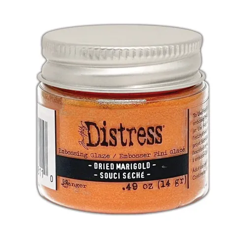 Puder do embossingu Distress Embossing Glaze - dried marigold (pomarańczowy)