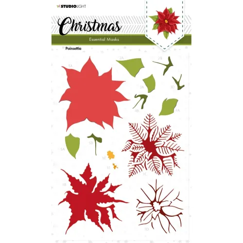 szablon / maska Studio Light - poinsettia [SL-ES-MASK142]