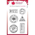 stempel polimerowy Woodware -  christmas postmarks