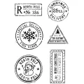 stempel polimerowy Woodware -  christmas postmarks