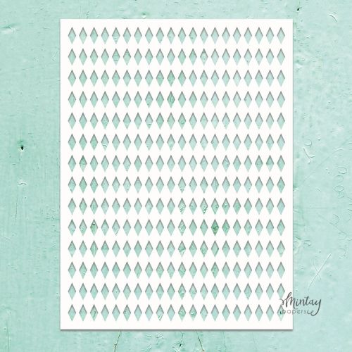 szablon / maska Mintay - rhombuses [MTK-STEN-48]