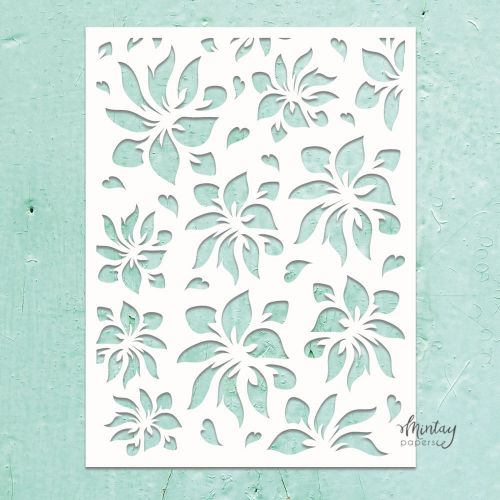 szablon / maska Mintay - hibiscus [MTK-STEN-46]