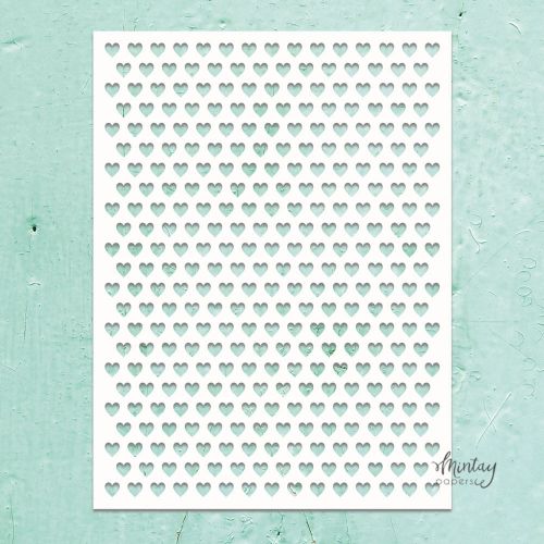 szablon / maska Mintay - heart to heart [MTK-STEN-43]